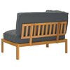 vidaXL Sofa Set Plain Anthracite 133 x 92 x 69 cm Solid Acacia Wood