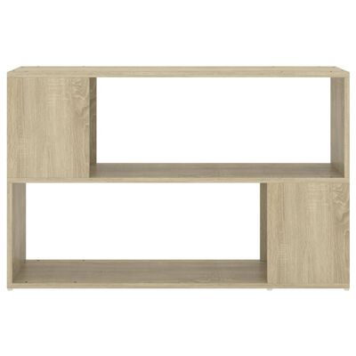 vidaXL Book Cabinet Sonoma Oak 100x24x63 cm Engineered Wood