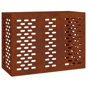 vidaXL Air Conditioner Cover Rusty 110 x 50 x 80 cm Weathering Steel