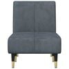 vidaXL Chaise Longue Dark Grey Velvet