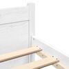 vidaXL Bed Frame without Mattress White Solid Wood 90x190 cm Single Single