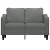 vidaXL 2-Seater Sofa Dark Grey 120 cm Fabric