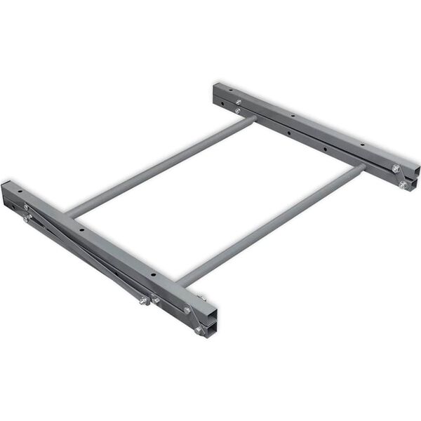 vidaXL Tyre Rack Silver Steel