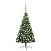 vidaXL Artificial Half Christmas Tree | Green | PVC | 150 cm