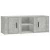 vidaXL TV Cabinet Concrete Grey 100x31,5x35 cm Engineered Wood