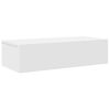 vidaXL Wall Shelf with Drawers White 60x26.5x15 cm Engineered Wood