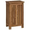 vidaXL Laundry Basket Natural 35 x 25 x 60 cm Solid Teak Wood