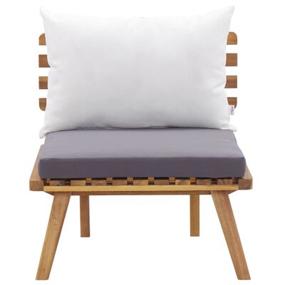 vidaXL 4 Piece Garden Lounge Set with Cushions Solid Wood Acacia