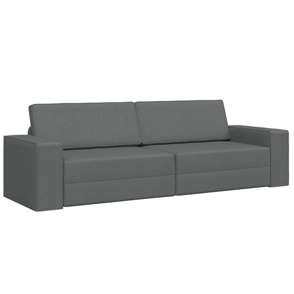 vidaXL Sofa Bed 200cm Dark Grey Fabric