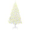 vidaXL Artificial Pre-lit Christmas Tree with Thick Branches White 210 cm
