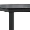 vidaXL 5 Piece Garden Dining Set Black Steel and Textilene