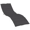 vidaXL Sun Lounger Cushion Melange Anthracite 200x50x4 cm Fabric