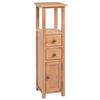 vidaXL Corner Cabinet | Brown | Solid oak, MDF | Extra Tall | Rustic | Durable