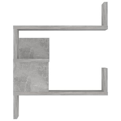 vidaXL Wall Corner Shelf 2 pcs Concrete Grey 40x40x50 cm Engineered Wood