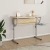 vidaXL Craft Desk Sonoma Oak&Grey 110x53x(58-87)cm Engineered Wood&Steel