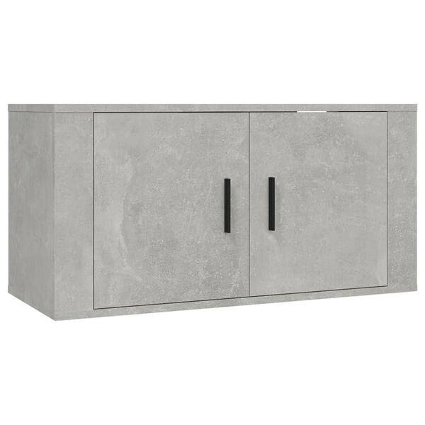 vidaXL 6 Piece TV Cabinet Set Concrete Grey Engineered Wood