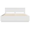 vidaXL Bed Frame with Headboard White 180 x 200 cm Engineered Wood