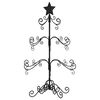 vidaXL Metal Christmas Tree Powder-coated Steel Black