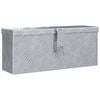vidaXL Aluminium Box 48,5x14x20 cm Silver