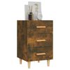 vidaXL Bedside Cabinet Smoked Oak 40x40x66 cm Engineered Wood