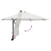 vidaXL Garden Parasol Sand 248 x 248 x 148 cm Polyester and Steel