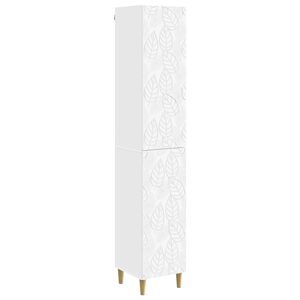 vidaXL Cabinet Set 2 pcs White Engineered Wood