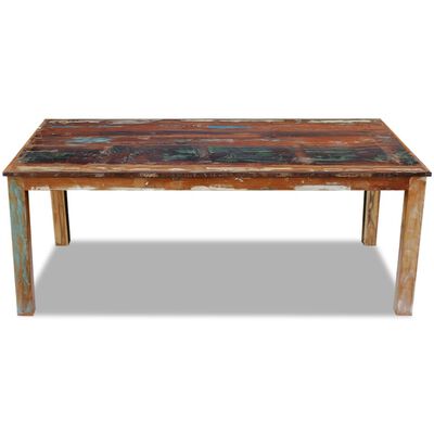 vidaXL Dining Table Solid Reclaimed Wood 200x100x76 cm