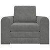 vidaXL Sofa Bed Dark Grey 98 x 71 x 83 cm Velvet