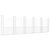 vidaXL U-shape Gabion Basket with 6 Posts Iron 620x20x200 cm