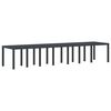 vidaXL Garden Table Anthracite 400 x 100 x 73 cm Poly Rattan