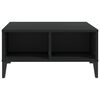 vidaXL Coffee Table Black 60x60x30 cm Engineered Wood
