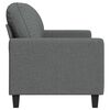 vidaXL 2-Seater Sofa Dark Grey 120 cm Fabric