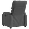 vidaXL Recliner Chair Dark Grey Fabric