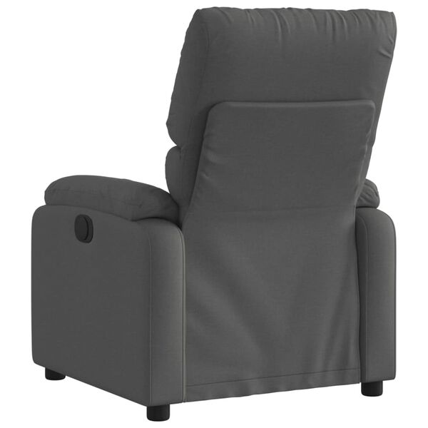 vidaXL Recliner Chair Dark Grey Fabric