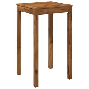 vidaXL Garden Bar Table Natural 60 x 60.5 x 105 cm Solid Acacia Wood