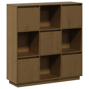 vidaXL Highboard | Honey brown | Solid pine wood | Medium | Highboard