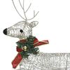 vidaXL Christmas Reindeers 4 pcs Gold 80 LEDs
