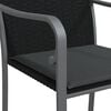 vidaXL Garden Chairs with Cushions 2 pcs Black 56x59x84 cm Poly Rattan