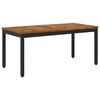 vidaXL Coffee Table Natural and Black 50 x 100.5 x 45 cm