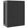 vidaXL Outdoor Storage Cabinet Black 65x37x85 cm PP