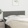 vidaXL Headboards Dark Grey 144x5x78/88 cm Fabric