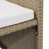 vidaXL Garden Chairs with Cushions 4 pcs Poly Rattan Beige
