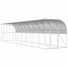 vidaXL Against Wall Chicken Coop Silver 1000 x 200 x 215 cm