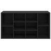 vidaXL Shoe Bench Black 103x30x55 cm Engineered Wood