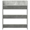 vidaXL Wall Shoe Cabinet Concrete Grey 80x18x90 cm Engineered Wood