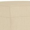 vidaXL Footstool Cream 60x50x41 cm Fabric