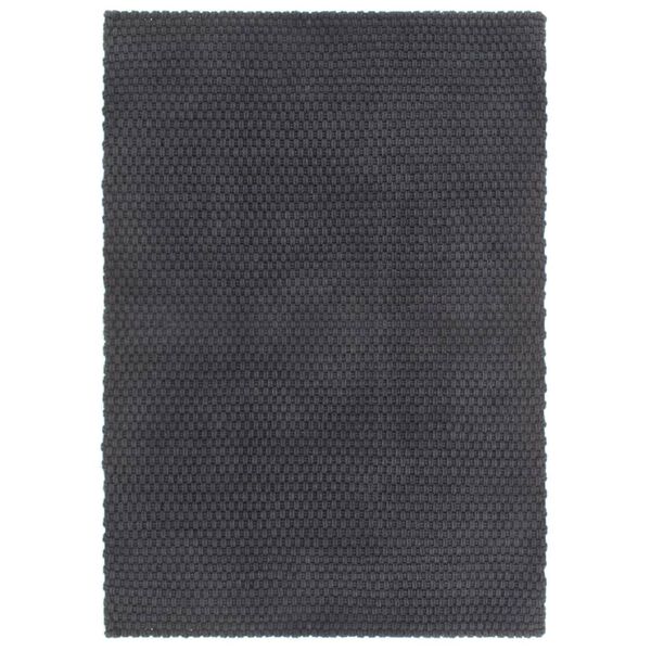 vidaXL Rug Rectangular Anthracite 160x230 cm Cotton