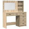 vidaXL Dressing Table 2 pcs Brown 78.5 x 41 x 135 cm Engineered Wood