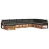 vidaXL Outdoor Sofa Set 8 pcs Natural and Anthracite Solid Acacia Wood