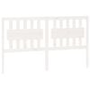 vidaXL Bed Headboard White 155.5x4x100 cm Solid Wood Pine